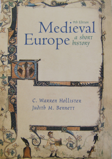 The Cover of the 9th Edition of Medieval Europe: A Short History.